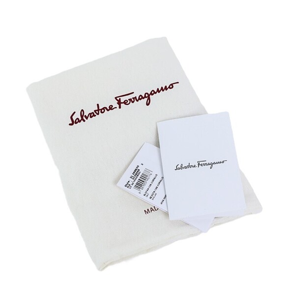 Salvatore Ferragamo VIVA Vara Rion Shoulder Bag Calfskin Coral Pink Pouch - Picture 11 of 11